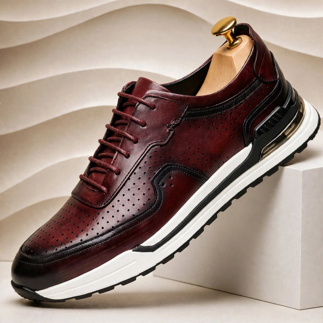 Valencia Cowhide Leather Sneakers