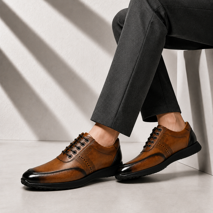 Savello Cowhide Leather Sneakers