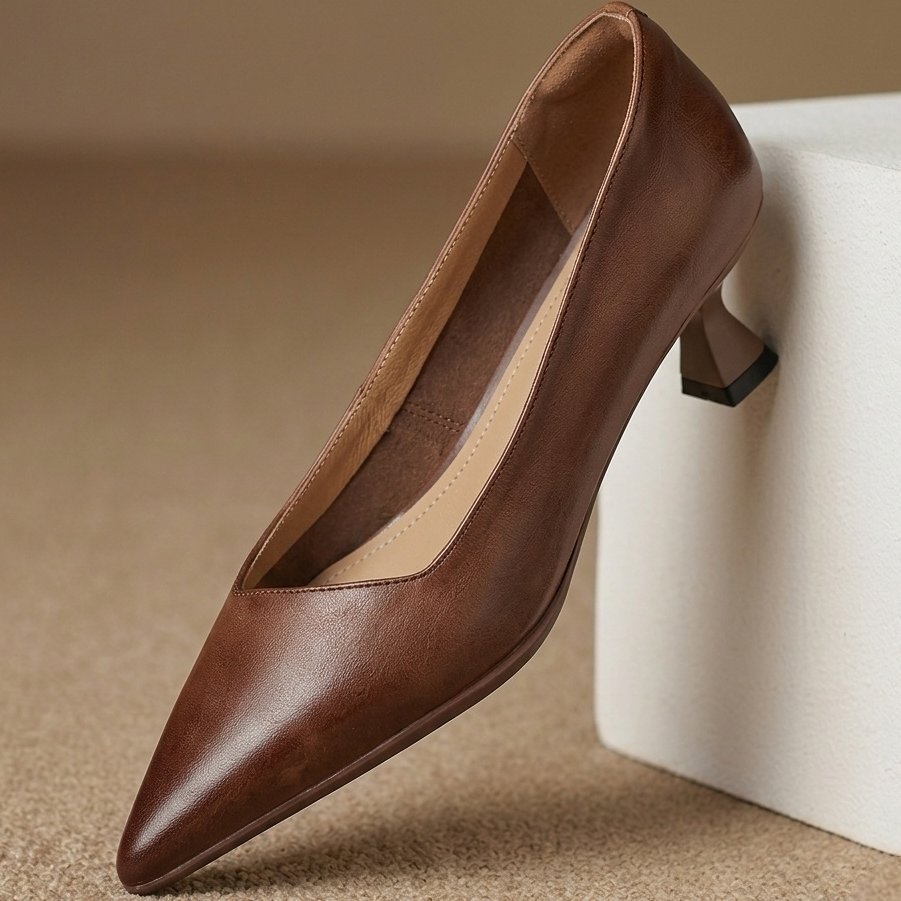 Valeria Genuine Leather Heels