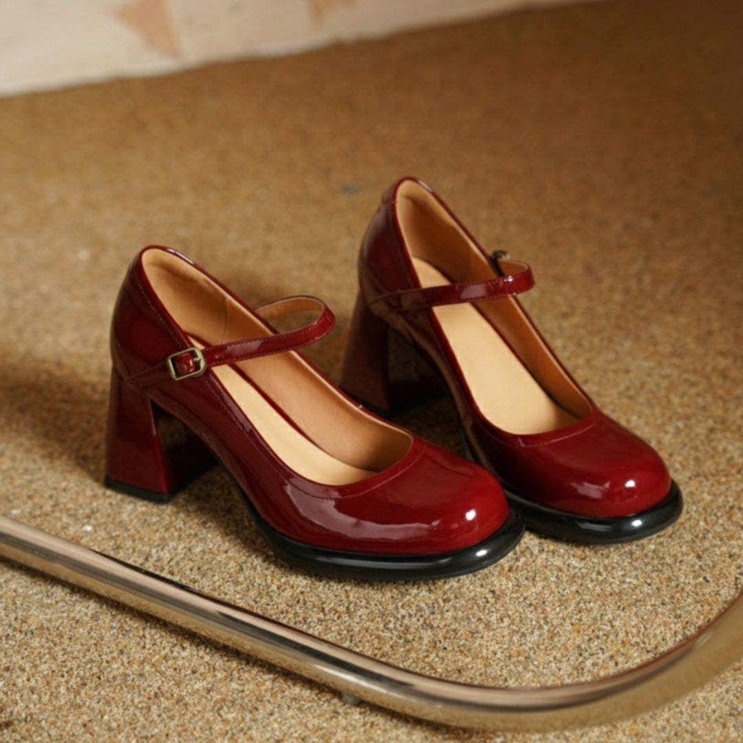 Casira Genuine Leather Heels
