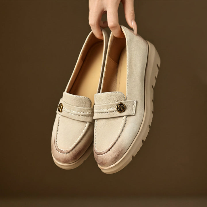 Mira Genuine Leather Platform Shoes