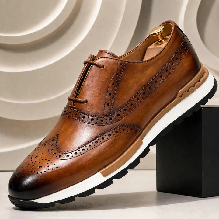 Calvano Cowhide Leather Sneakers