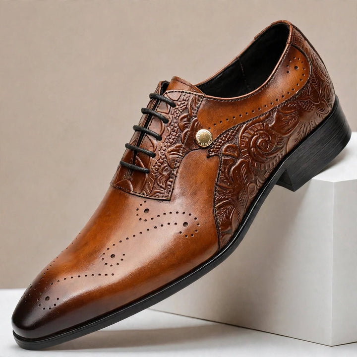 Balerio Cowhide Leather Shoes