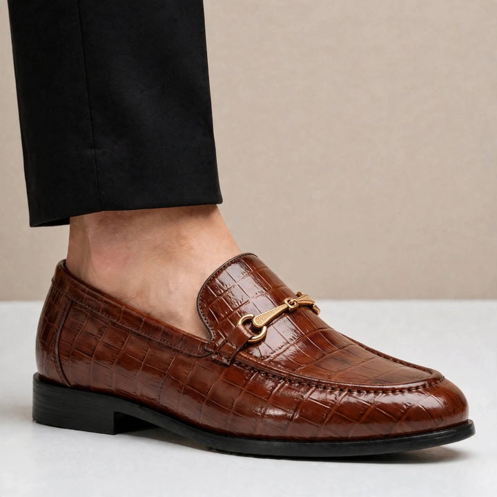 Allen Cowhide Leather Loafers