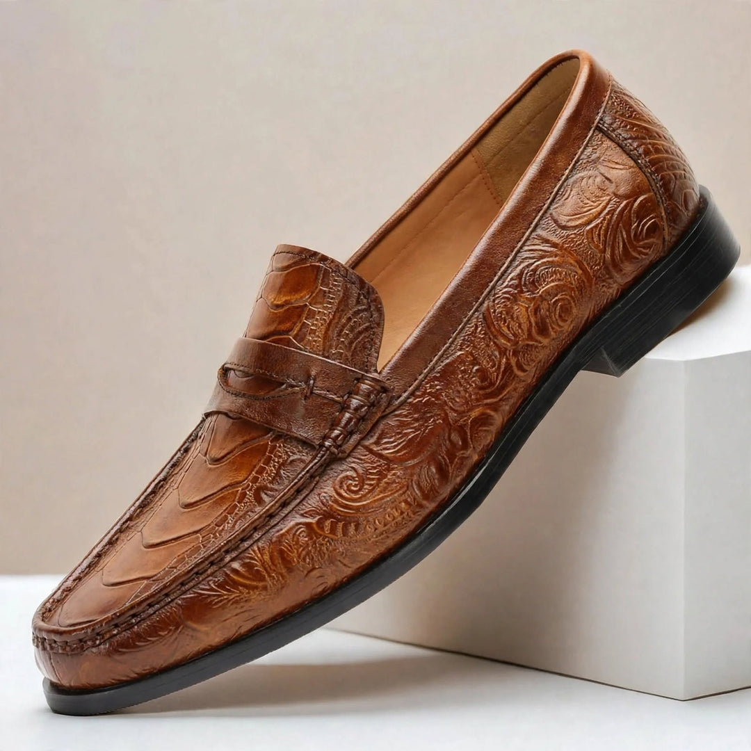 Talana Cowhide Leather Loafers