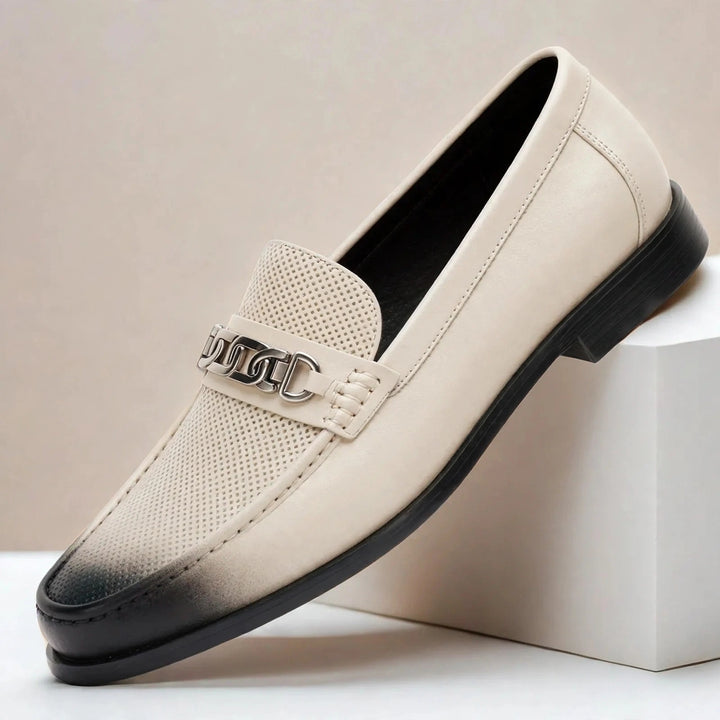 Vatore Cowhide Leather Loafers