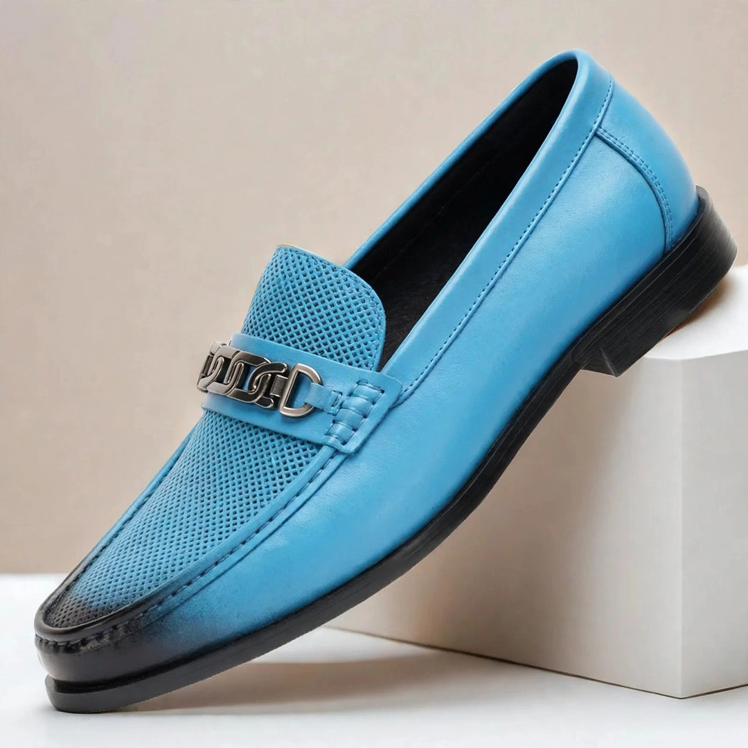 Vatore Cowhide Leather Loafers