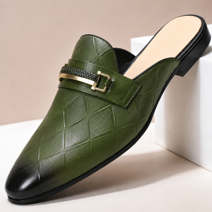 Tivaro Cowhide Leather Mules