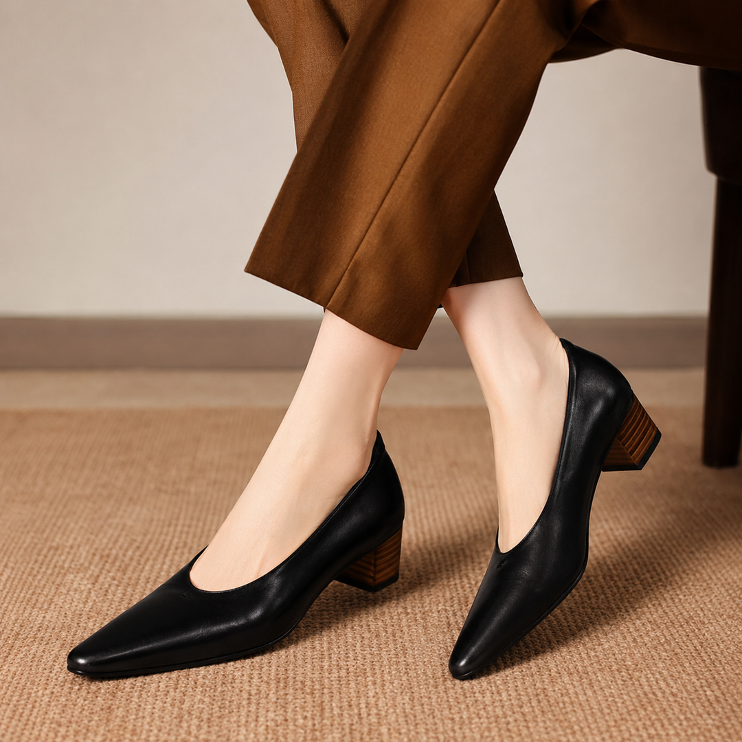 Marcella Genuine Leather Heels