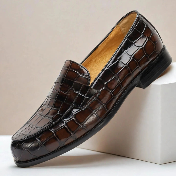 Lastello Cowhide Leather Loafers