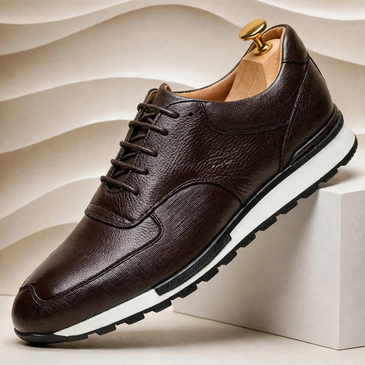 Vatello Cowhide Leather Sneakers