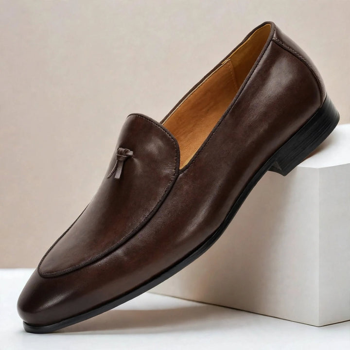 Azura Cowhide Leather Loafers