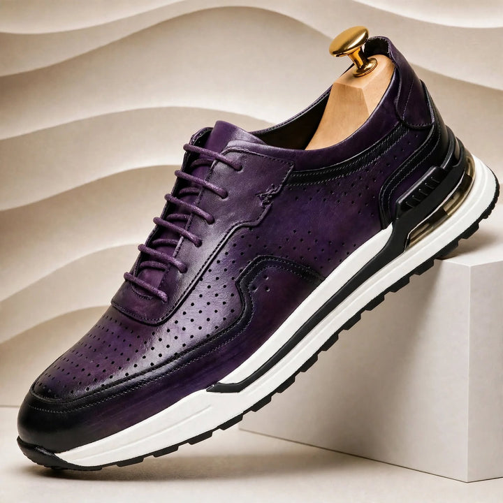 Valencia Cowhide Leather Sneakers