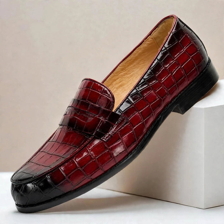 Lastello Cowhide Leather Loafers