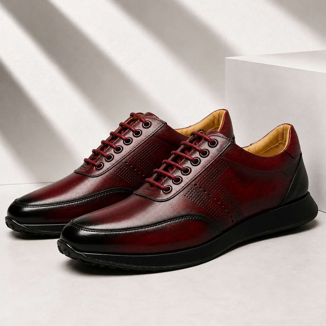 Savello Cowhide Leather Sneakers