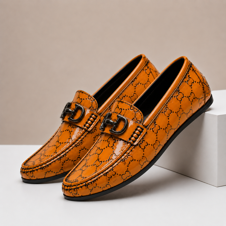 Arancio Genuine Leather Loafers