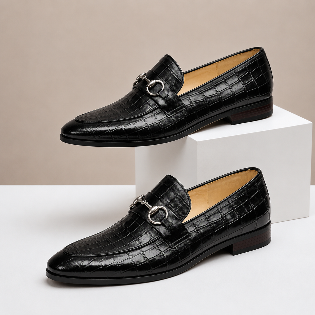 Gaspari Cowhide Leather Loafers