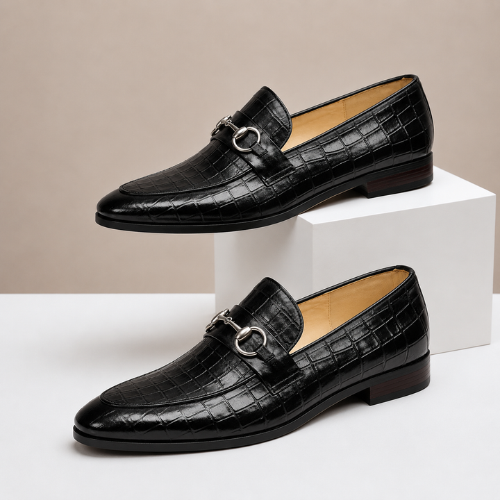 Gaspari Cowhide Leather Loafers