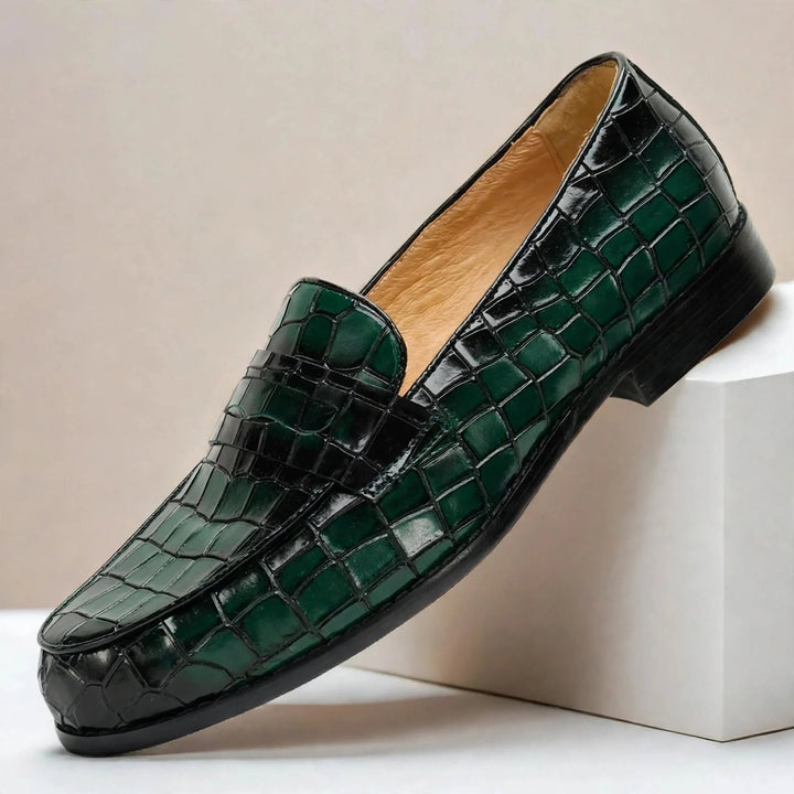 Lastello Cowhide Leather Loafers