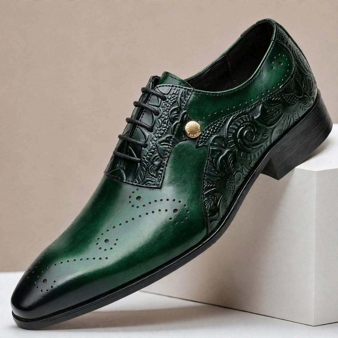 Balerio Cowhide Leather Shoes