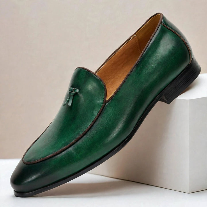 Azura Cowhide Leather Loafers