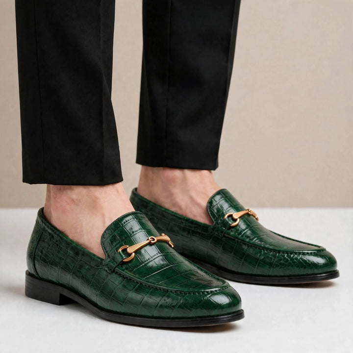 Allen Cowhide Leather Loafers