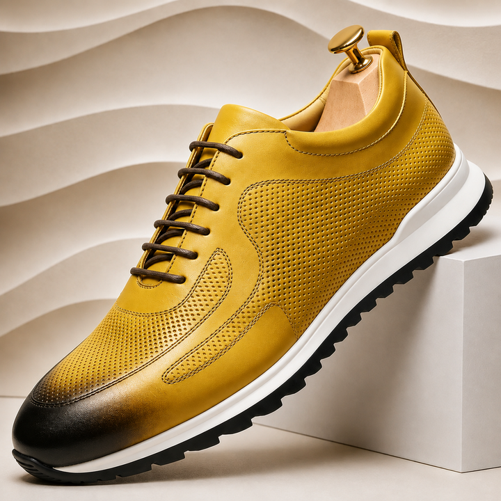 Lussu Cowhide Leather Sneakers