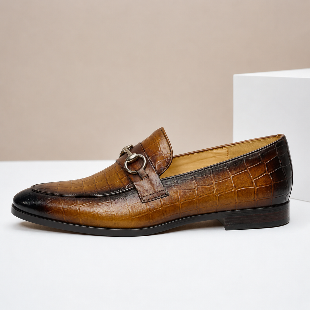 Gaspari Cowhide Leather Loafers