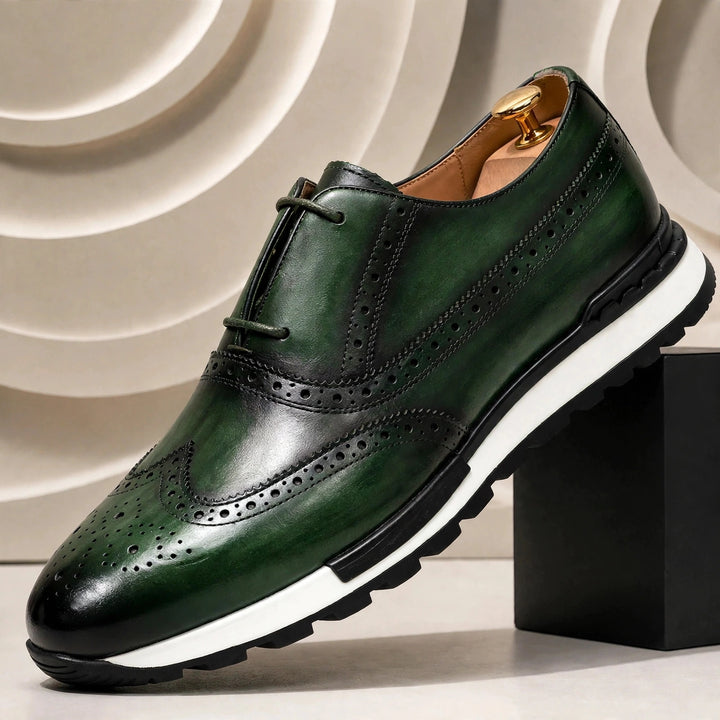 Calvano Cowhide Leather Sneakers