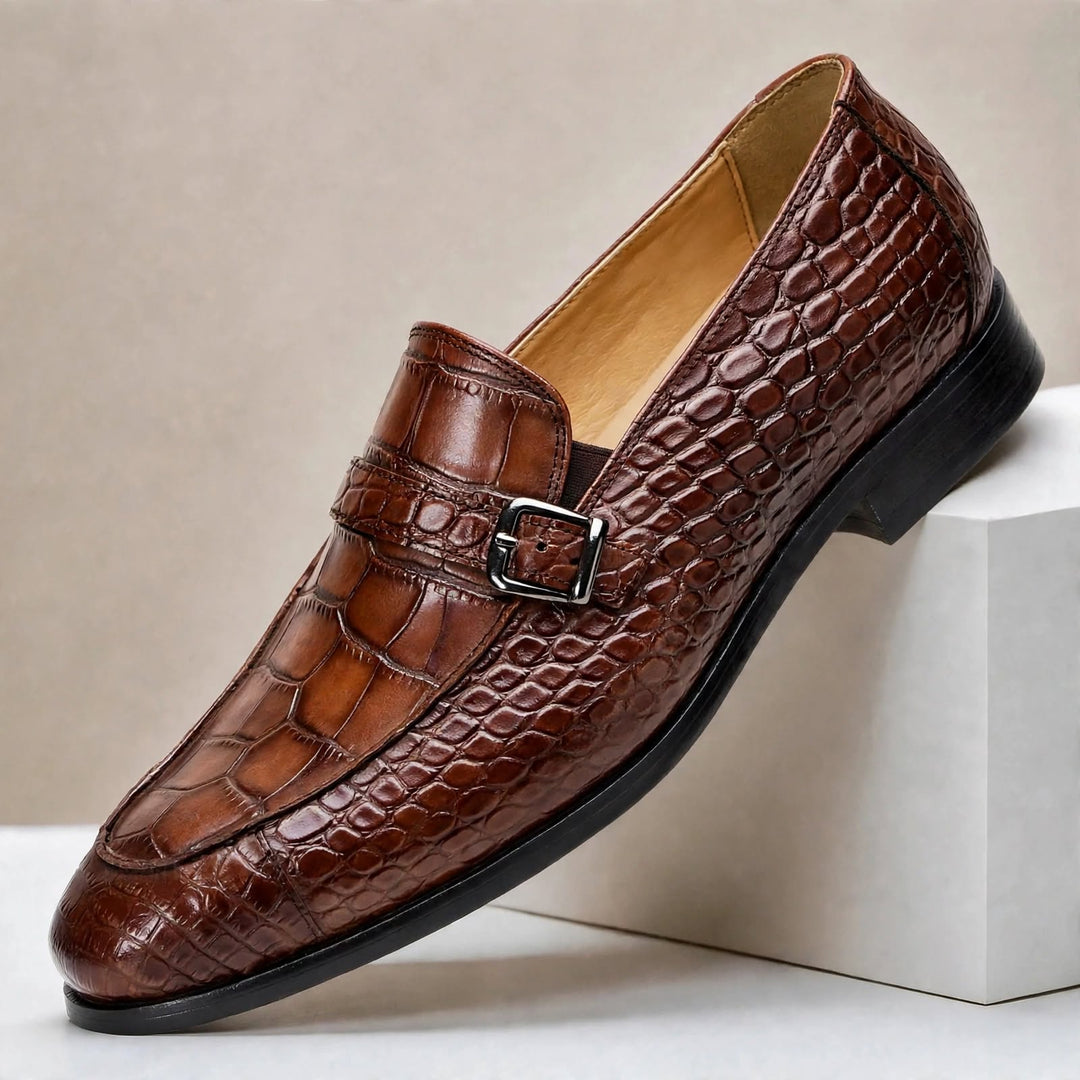 Kallana Cowhide Leather Loafers