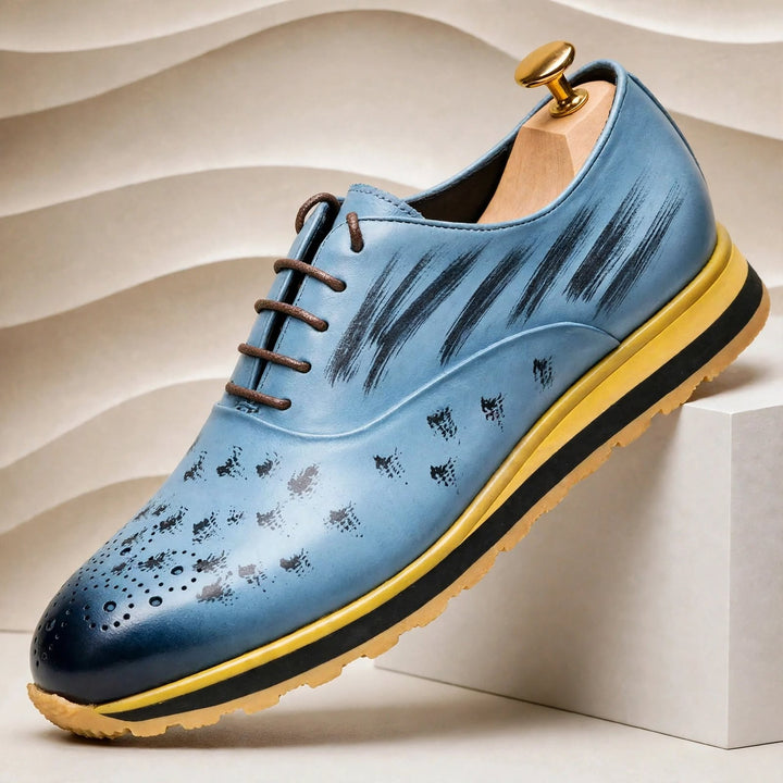 Barciano Cowhide Leather Sneakers