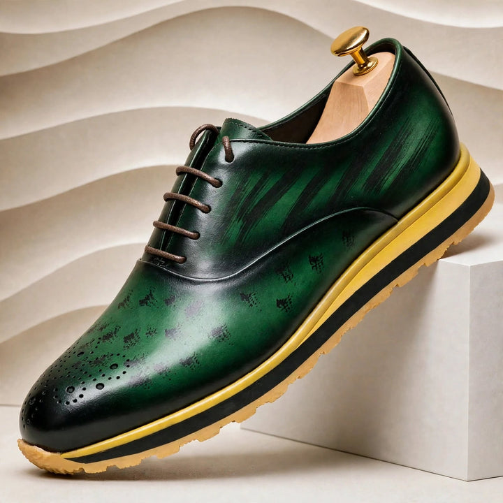 Barciano Cowhide Leather Sneakers
