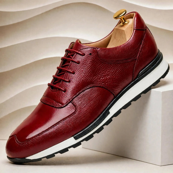 Vatello Cowhide Leather Sneakers