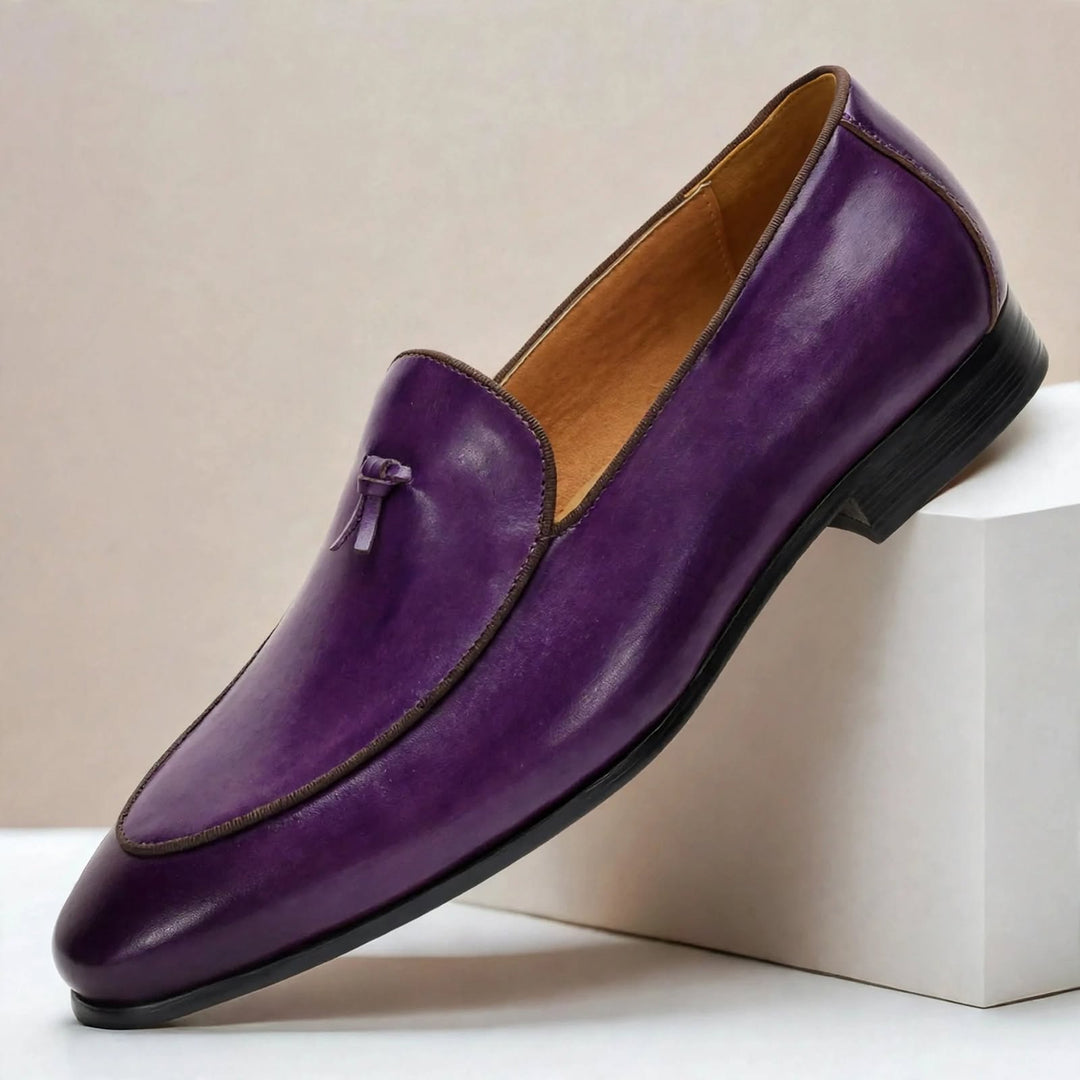 Azura Cowhide Leather Loafers