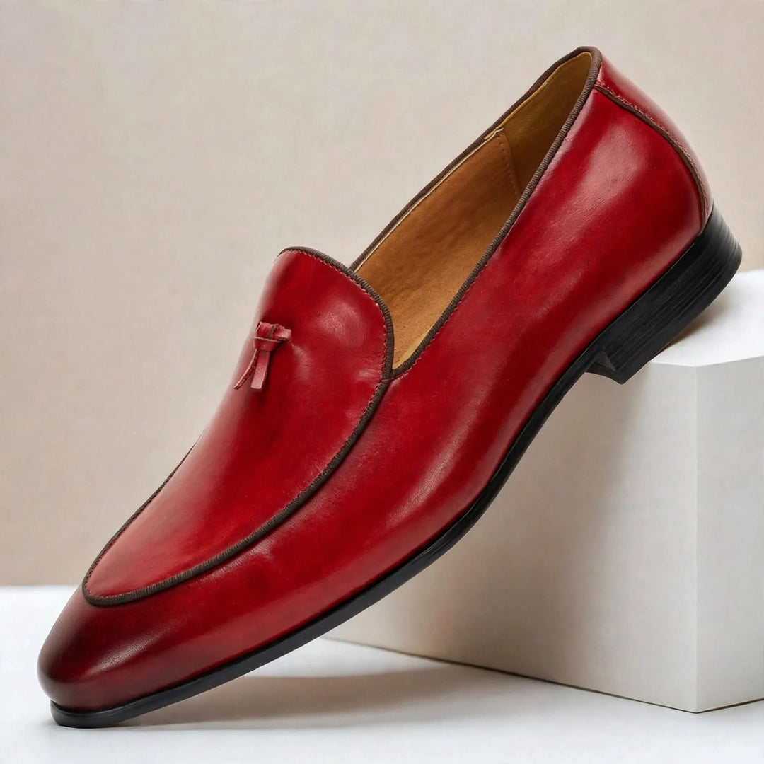 Azura Cowhide Leather Loafers