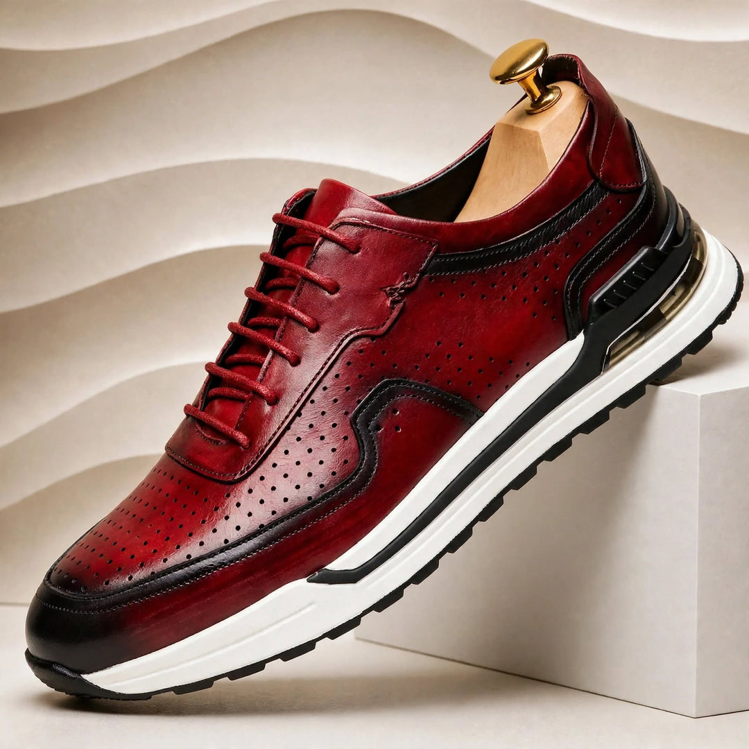 Valencia Cowhide Leather Sneakers