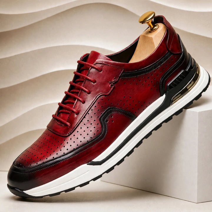 Valencia Cowhide Leather Sneakers