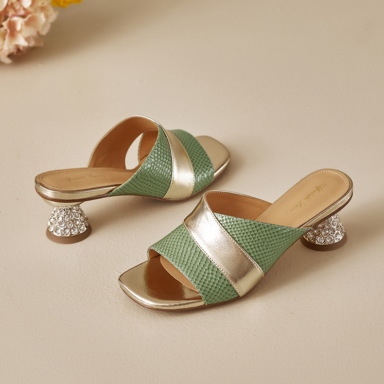 Viana Genuine Leather Mules