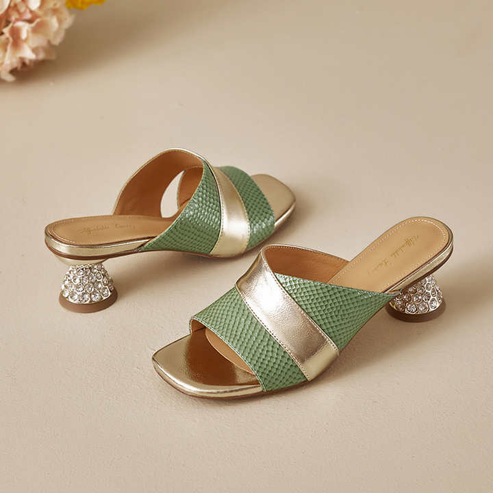 Viana Genuine Leather Mules