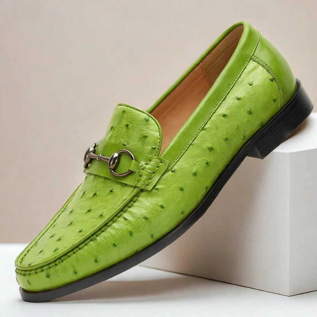 Borvani Cowhide Leather Loafers