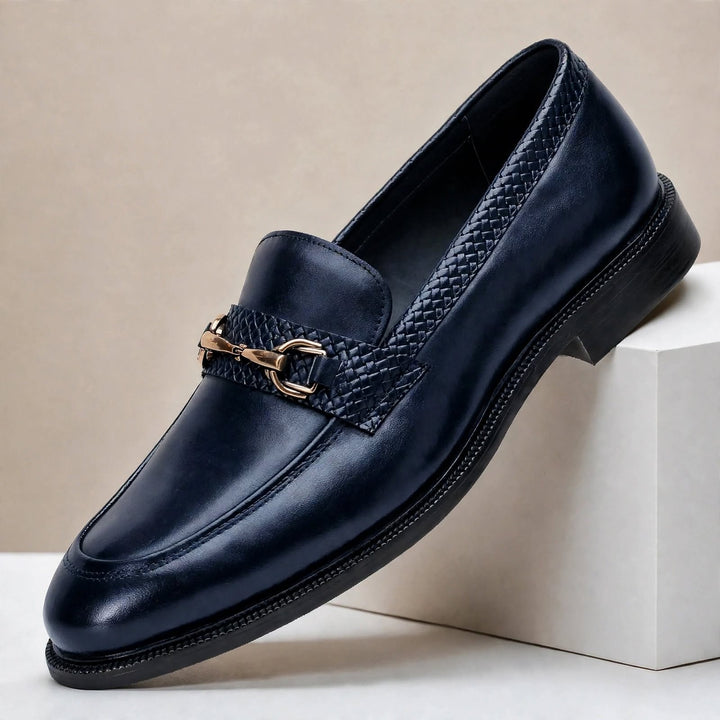 Galenzo Cowhide Leather Loafers