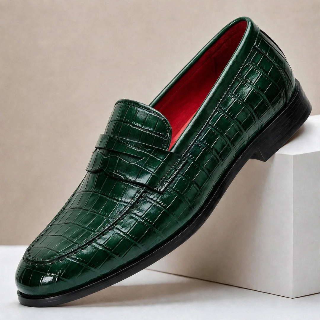 Galani Cowhide Leather Loafers