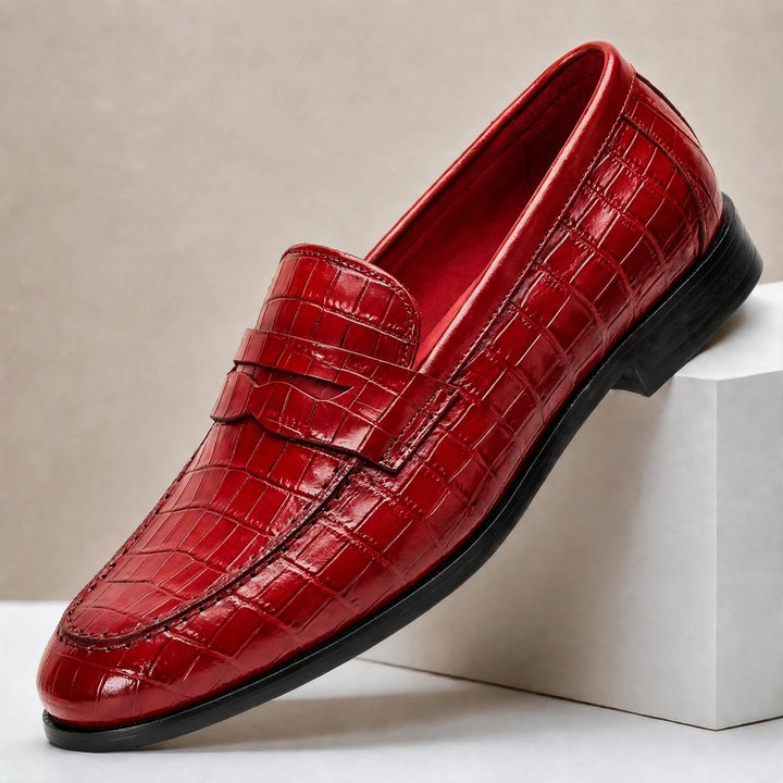 Galani Cowhide Leather Loafers