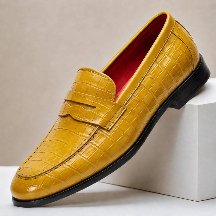 Galani Cowhide Leather Loafers