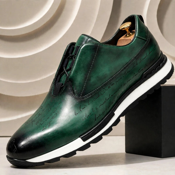 Eliano Cowhide Leather Sneakers