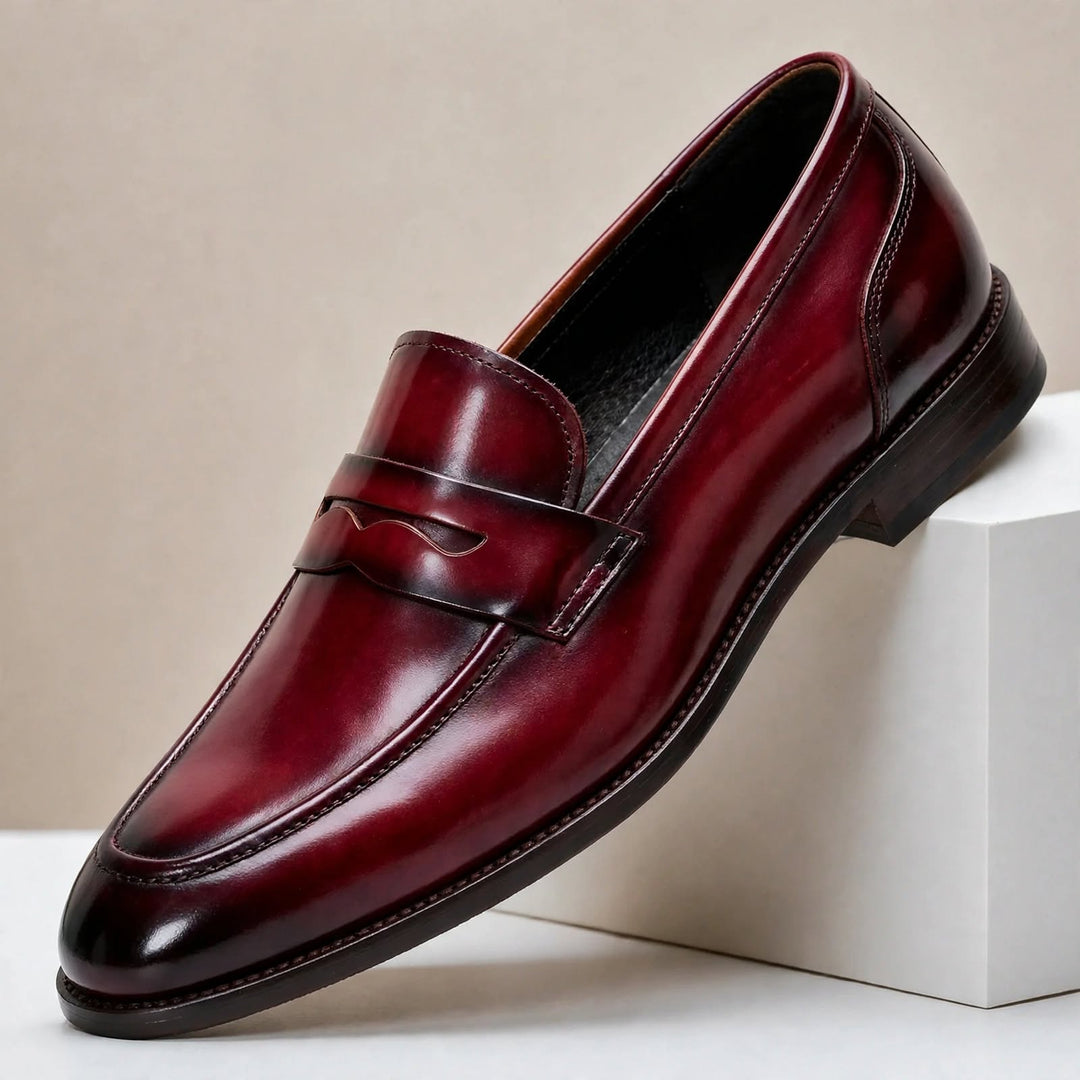 Gorvani Cowhide Leather Loafers