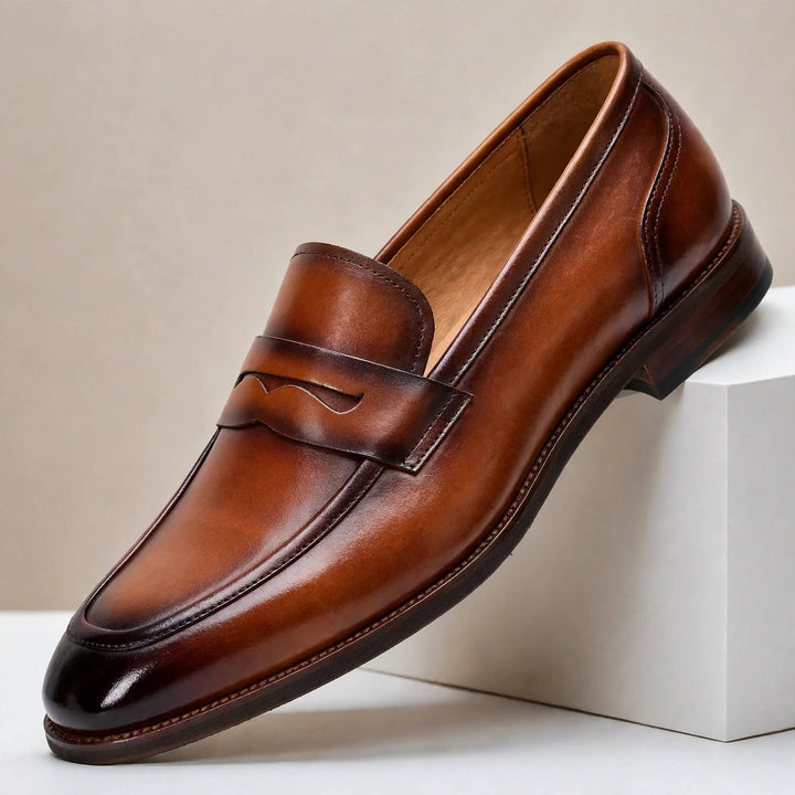 Gorvani Cowhide Leather Loafers