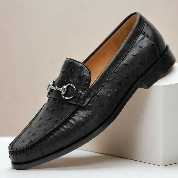 Borvani Cowhide Leather Loafers