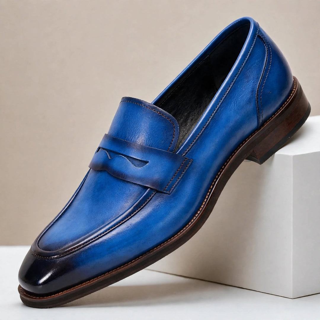 Gorvani Cowhide Leather Loafers