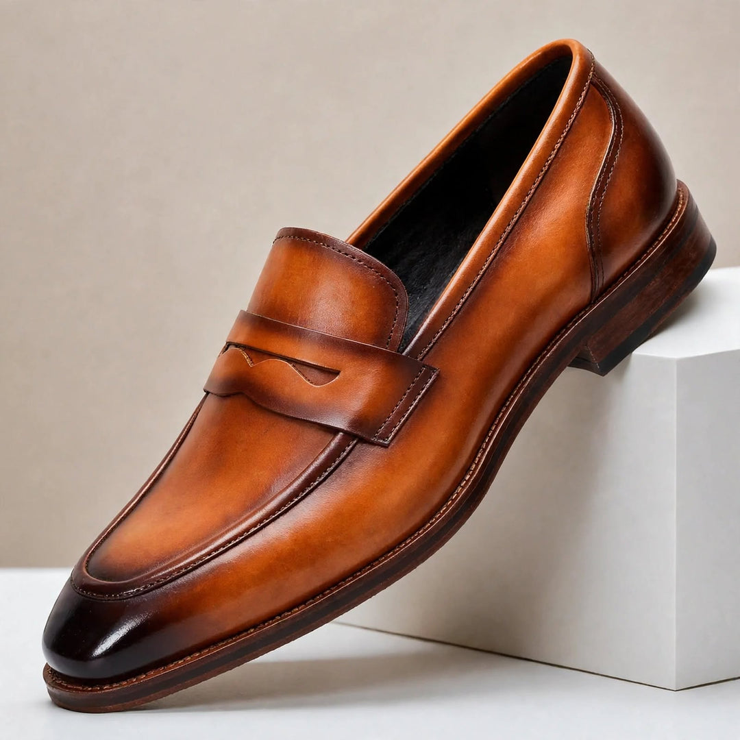 Gorvani Cowhide Leather Loafers